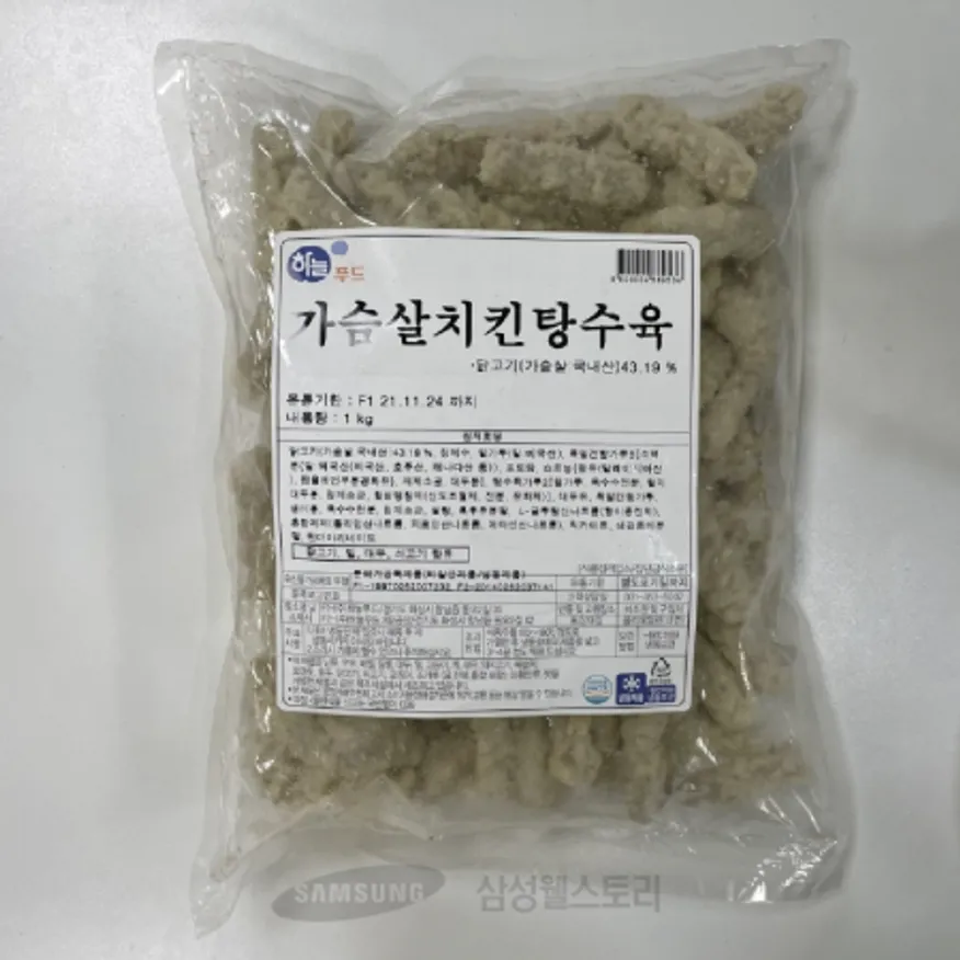 (16:30마감)가슴살치킨탕수육(하늘/1KG(78~83EA)/PAC/계육:국내산) 이미지