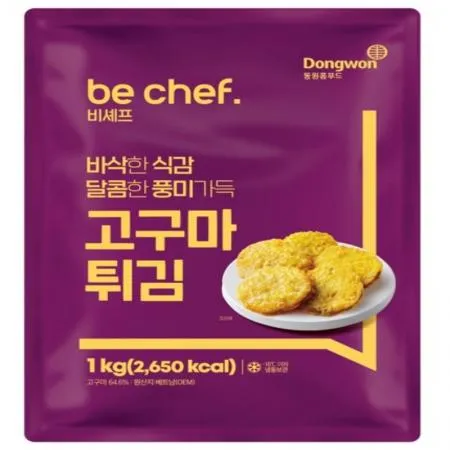 (16:30마감(D) be chef. 고구마튀김(냉동/1kg/동원홈푸드)EA 이미지