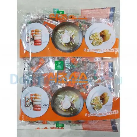 (16:30마감(D) 일회용식초소스(이엔/6g*200입/1.2KG)EA 이미지
