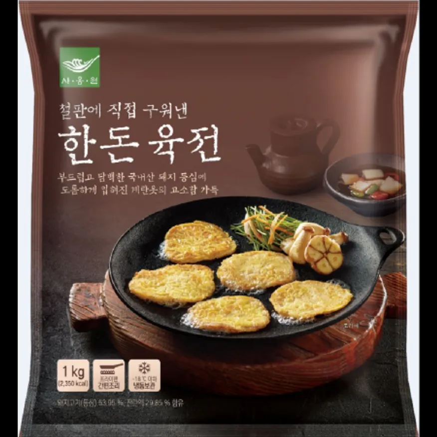 (16:30마감)한돈육전(사옹원/1KG(약38G*25±2EA)/PAC/돈등심:국내산) 이미지