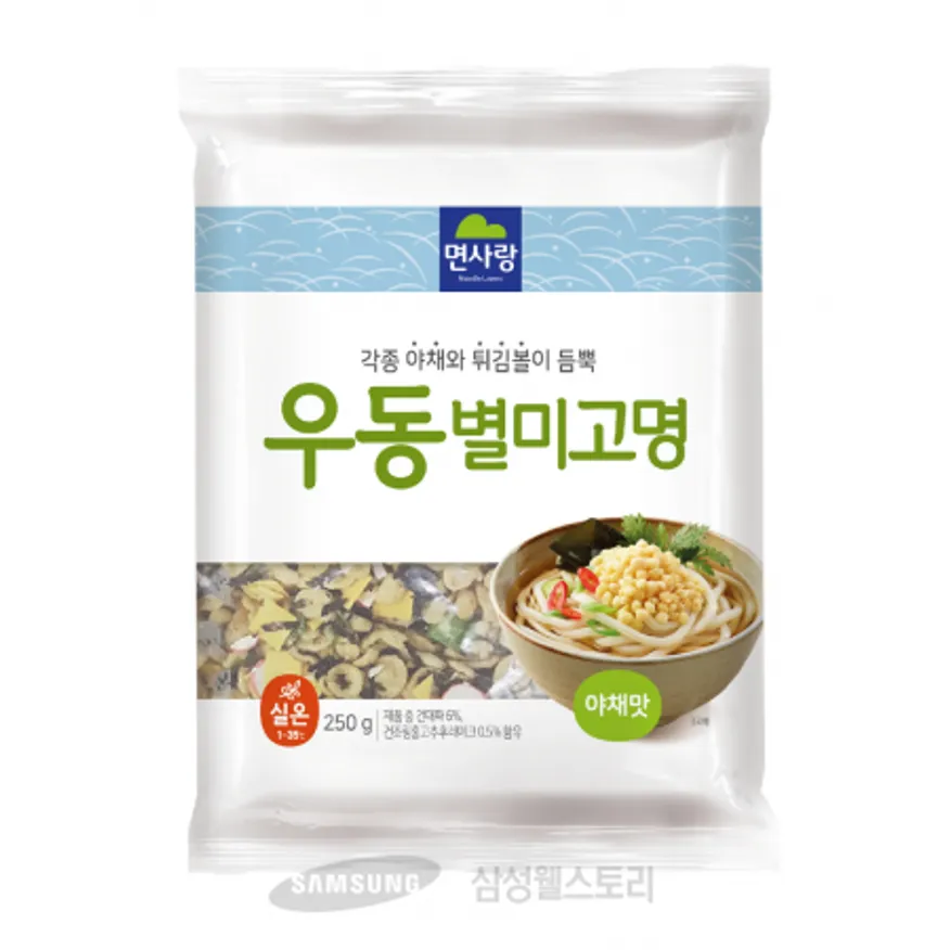 (16:30마감)우동건더기스프(면사랑/250G/PAC/야채맛) 이미지