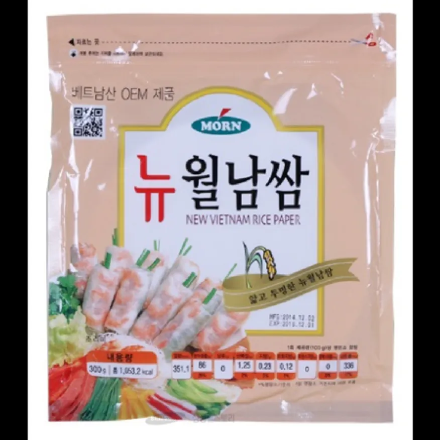 (16:30마감)라이스페이퍼(18CM/원형/몬/300G/PAC/베트남산) 이미지