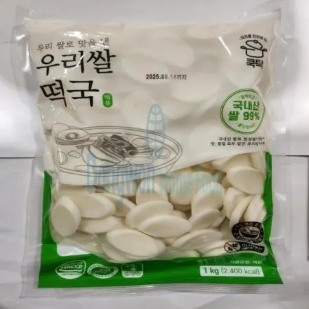 (16:30마감(D) 쌀떡국떡(국산/동성/1kg)EA 이미지