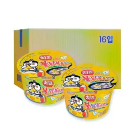 (16:30마감(D) 큰컵치즈불닭볶음면(삼양식품/105G*16EA)BOX 이미지
