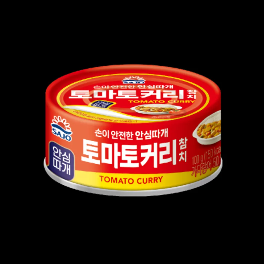 (16:30마감)참치캔(100G/EA/가다랑어:원양산/해표/토마토커리) 이미지