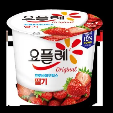 (16:30마감)떠먹는요구르트(180G/EA/빙그레/원유:국산/요플레/딸기맛) 이미지