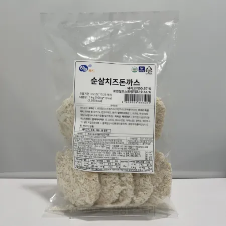 (16:30마감)순살치즈돈가스(하늘/1KG(100G*10EA)/PAC/돈육:국산) 이미지