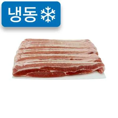 냉동돈삼겹살[7mm슬라이스](1kg내외/네덜란드산)