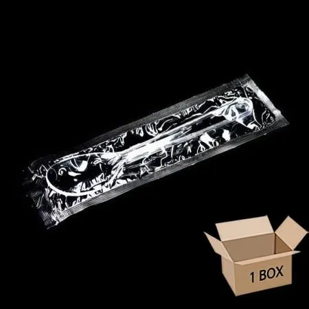 (D)일회용숟가락(개별/172mm/PS/투명/1500입)BOX
