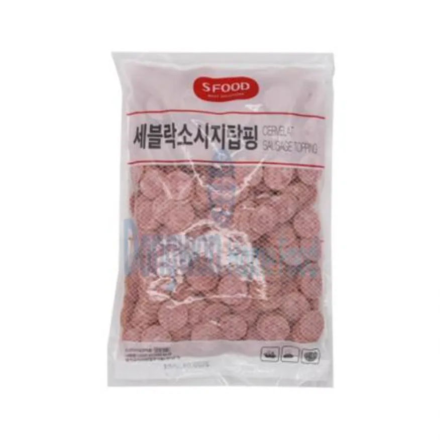 (16:30마감(D) 세블락소시지탑핑(돼지고기:외국산,국산/에쓰푸드/냉동/1kg)EA 이미지