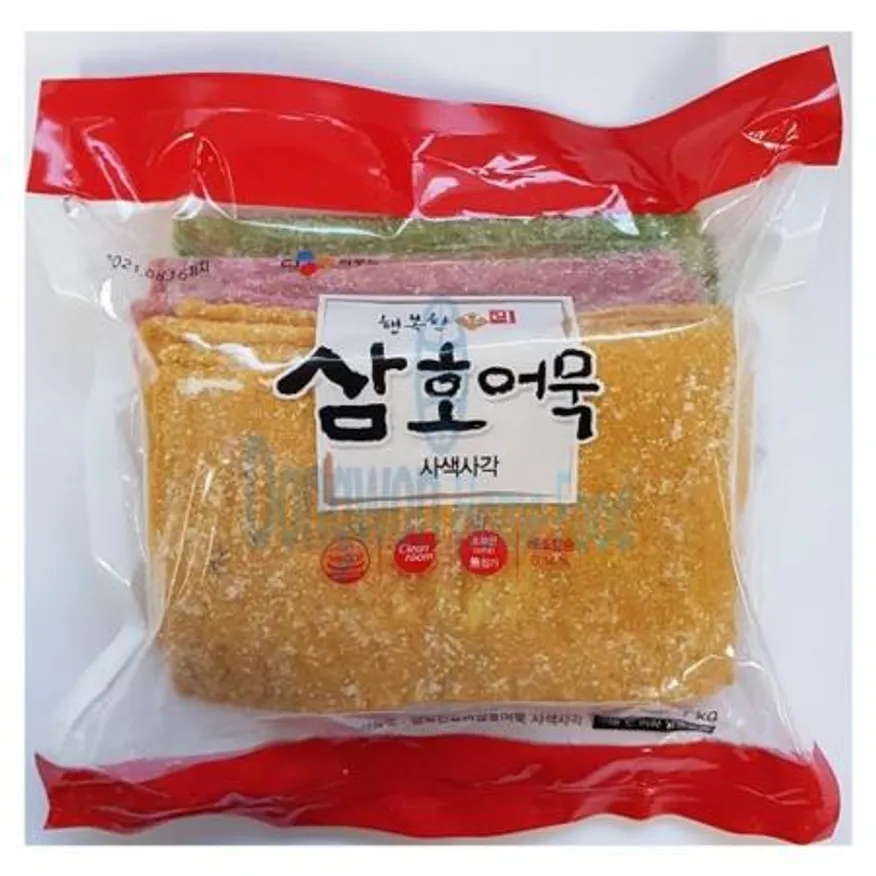 (16:30마감(D) 행복한요리어묵사색사각(연육:베트남,중국산/CJ씨푸드/1kg)EA 이미지