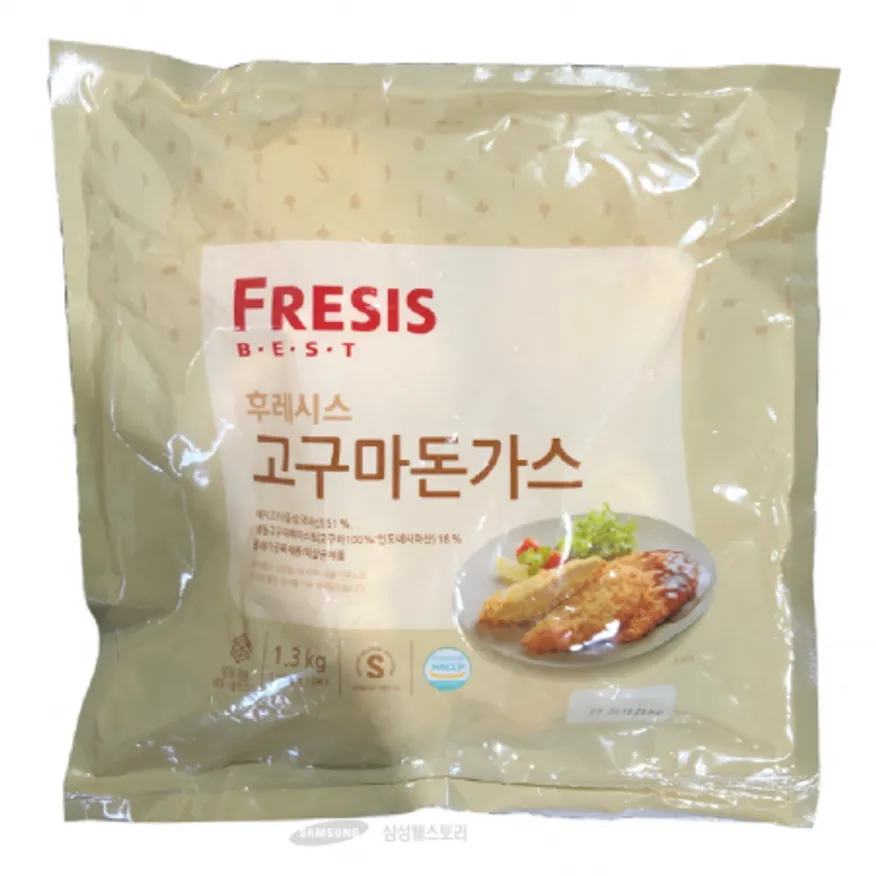 (16:30마감)고구마돈가스(후레시스/1.3KG(130G*10EA)/PAC/돈육:국내산) 이미지