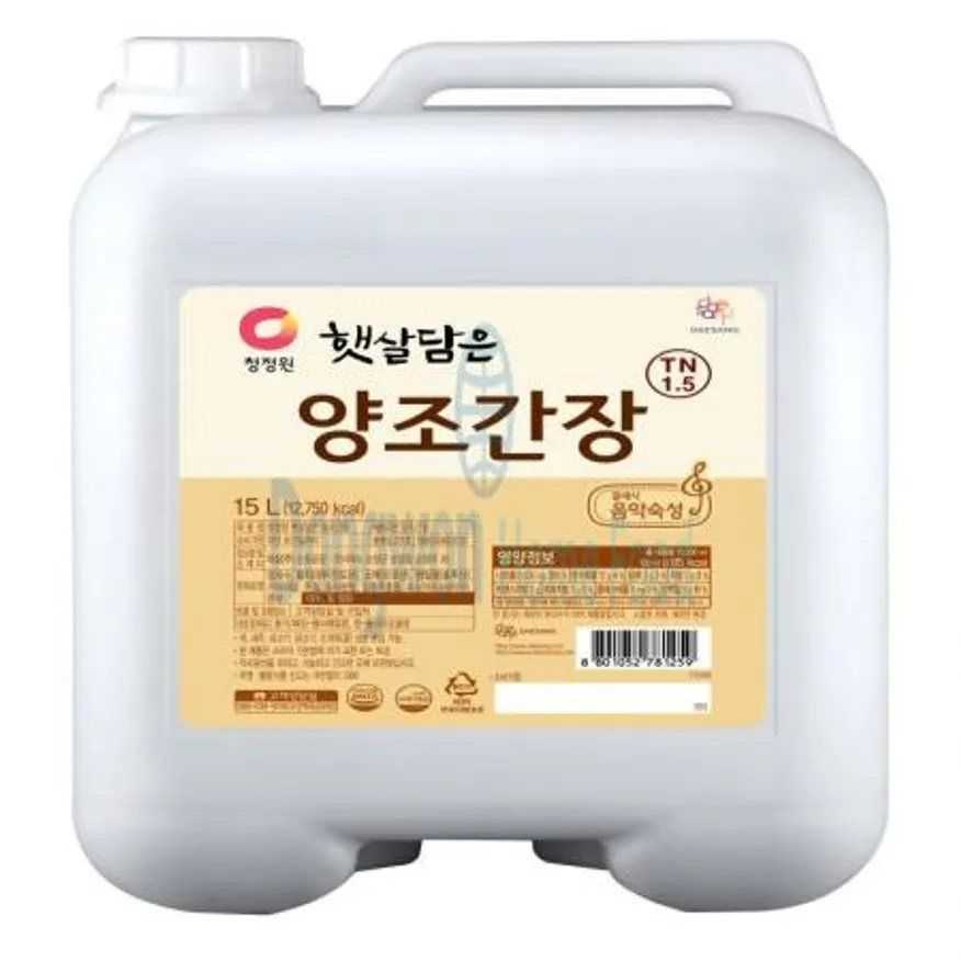 (16:30마감(D) 청정원햇살담은양조간장(대상/15L)EA 이미지