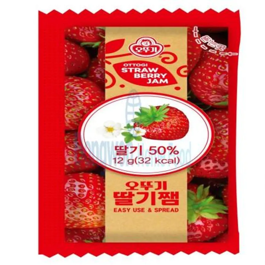 (16:30마감(D) 일회용딸기잼(오뚜기/파우치형/12g*500EA)BOX 이미지