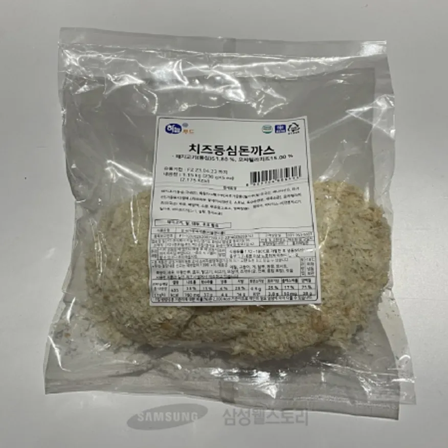 (16:30마감)치즈등심돈가스(치즈15)(하늘/1.15KG(230G*5EA)/통등심:국산) 이미지