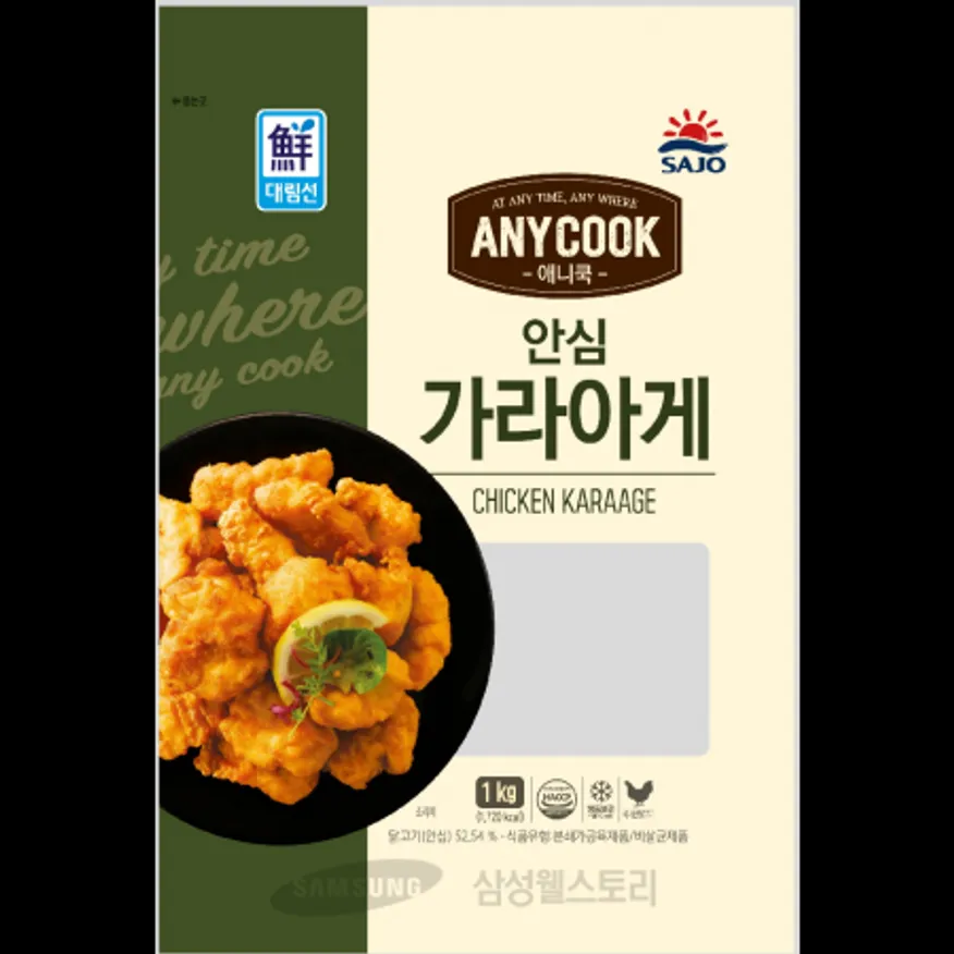 (16:30마감)애니쿡안심가라아게(1KG(약56±11EA)/PAC/계육:국내산/대림) 이미지