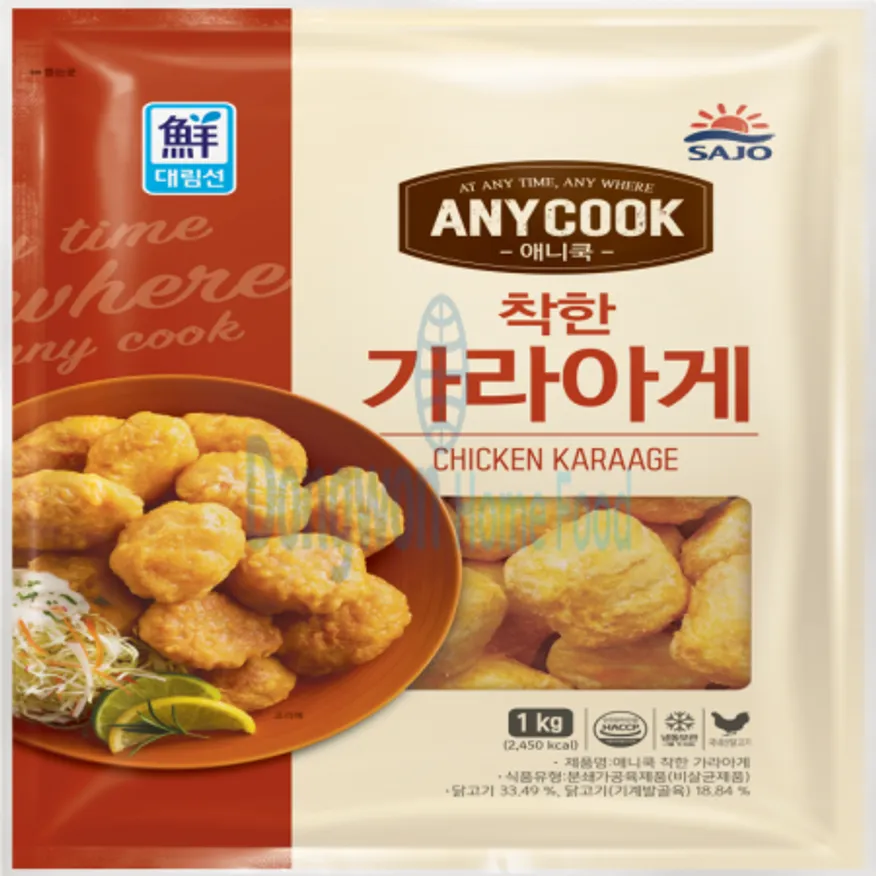 (16:30마감(D) 애니쿡착한가라아게(사조/계육:국내산/냉동/1kg)EA 이미지