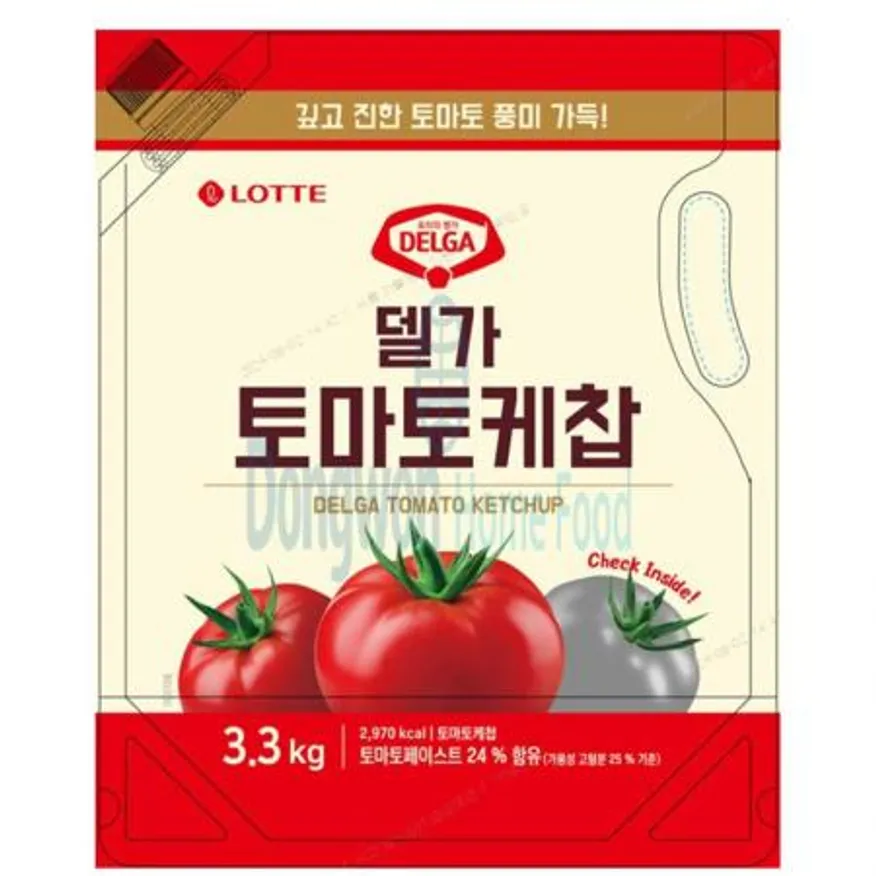 (16:30마감(D) 델가토마토케찹(롯데웰푸드/3.3kg)EA 이미지