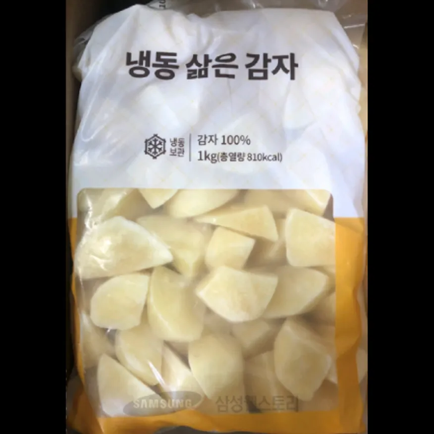 (16:30마감)냉동삶은감자,DC,중국산,1KG/PAC,3~4CM,비정형 이미지