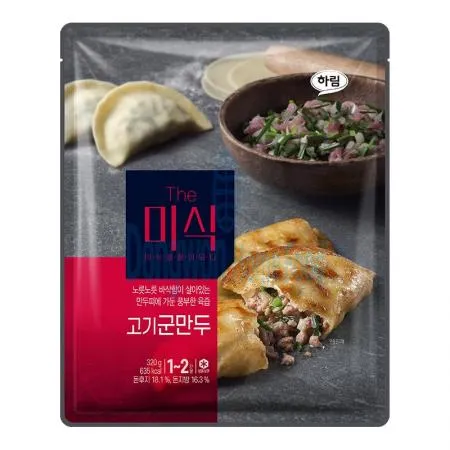 (16:30마감(D) The미식고기군만두(하림산업/320g(8입)*2입)EA 이미지
