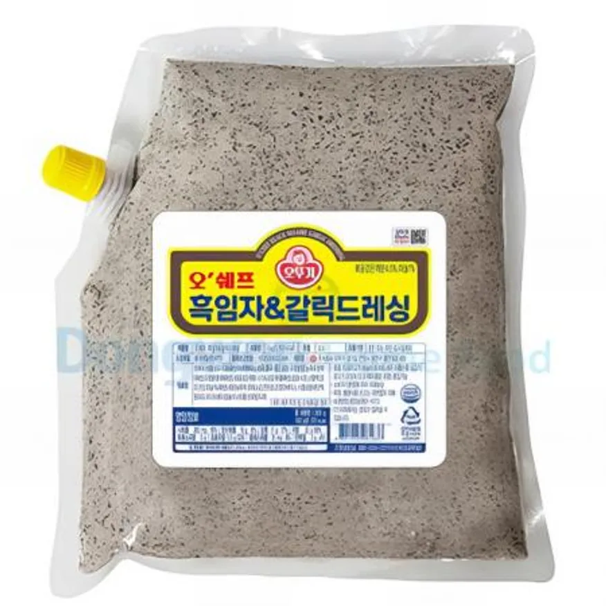 (16:30마감(D) 오쉐프흑임자&갈릭드레싱(오뚜기/냉장/1kg)EA 이미지
