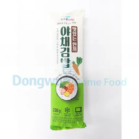 (16:30마감(D) 야채김밥(한우물/냉동/230g)EA 이미지