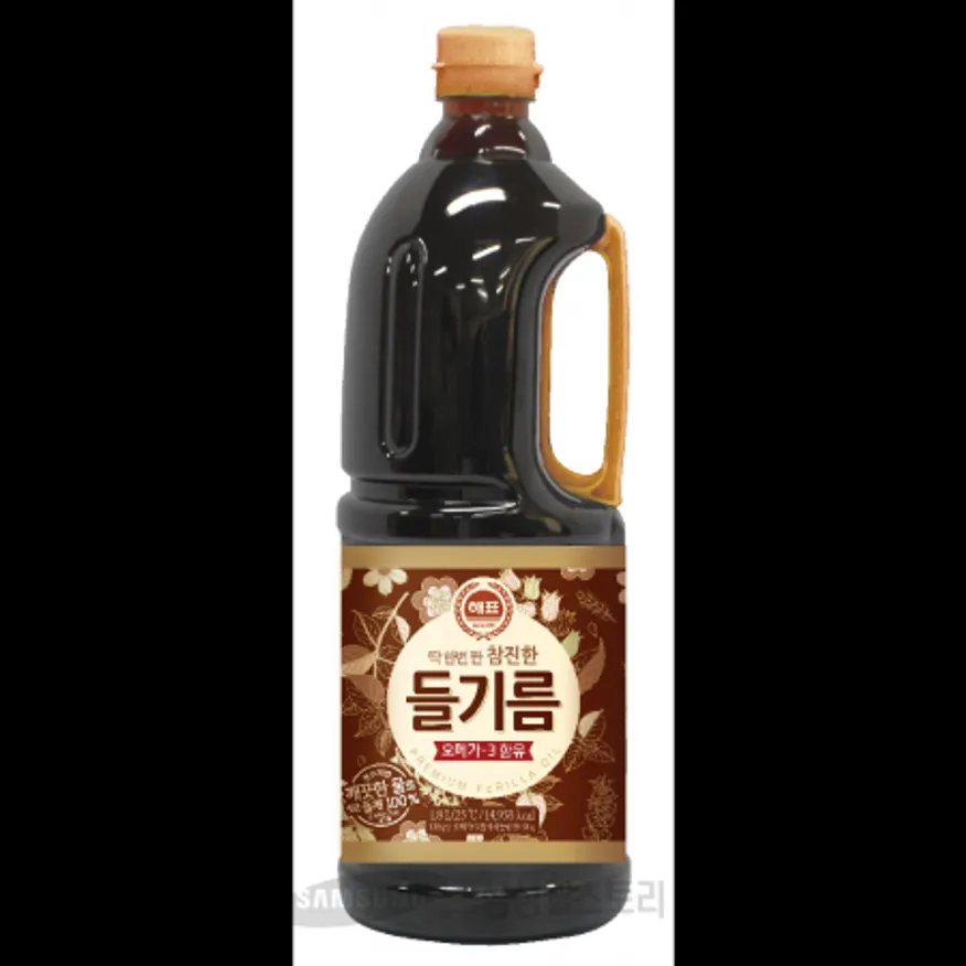 (16:30마감)딱한번짠참진한들기름(해표/1.8L/EA/들기름:중국산) 이미지