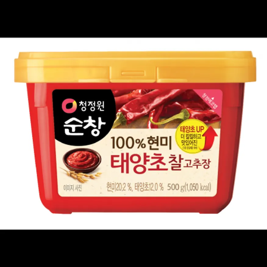 (16:30마감)태양초찰고추장(왜관/청정원/500G/EA/현미:외국산) 이미지