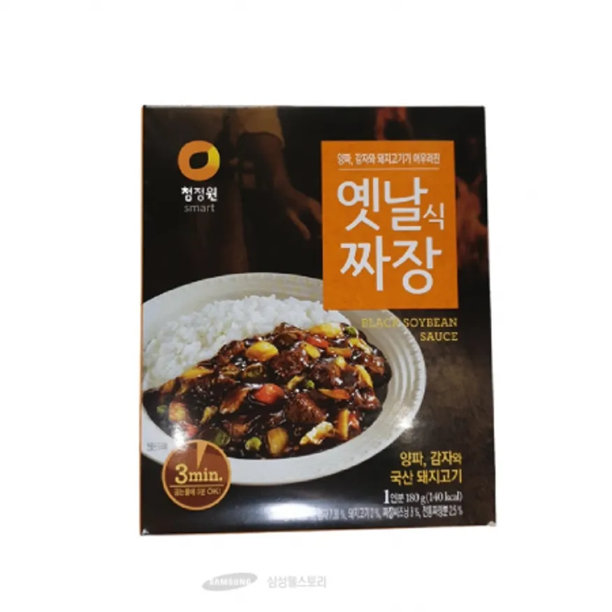 (16:30마감)옛날식짜장(즉석)(180G/EA/감자:미국산/청정원/돼지고기:국내산) 이미지