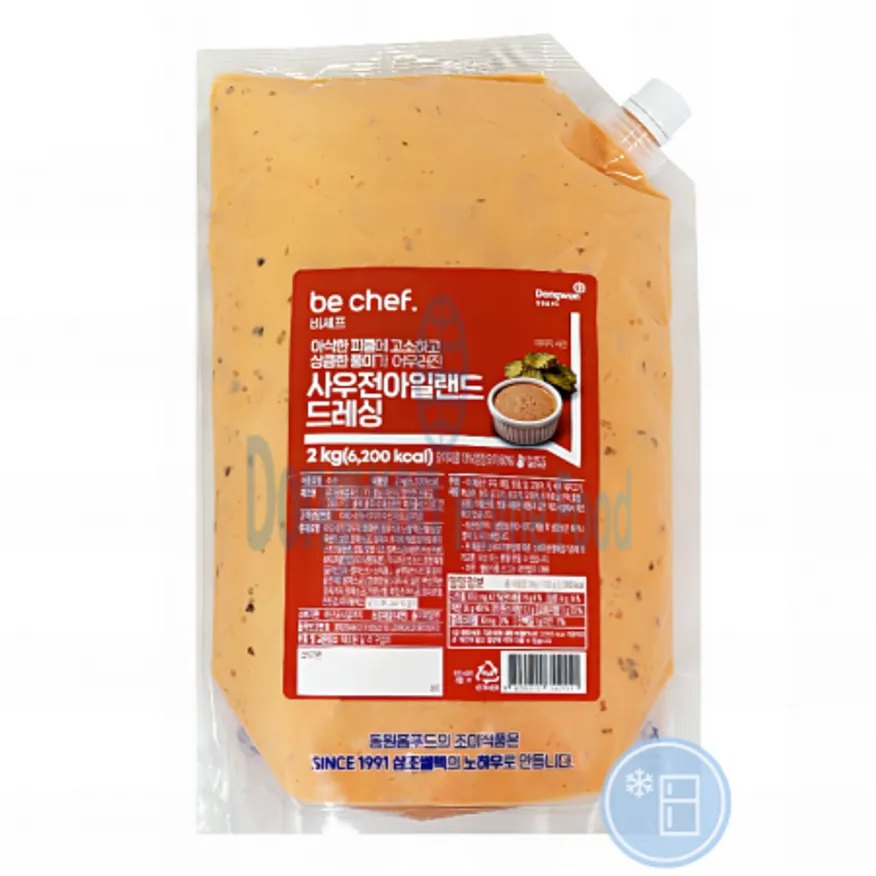 (16:30마감(D) be chef. 사우전아일랜드드레싱(2KG/동원홈푸드)EA 이미지