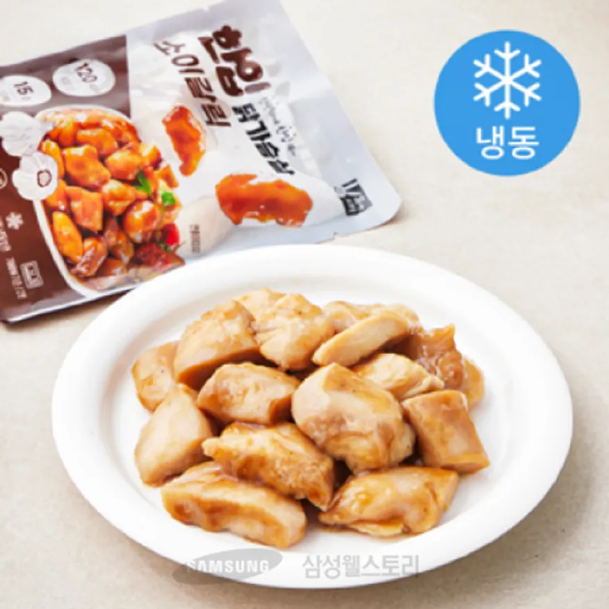 (16:30마감)한입닭가슴살(100G/PAC/계육:국산/웰쿠스/소이갈릭) 이미지