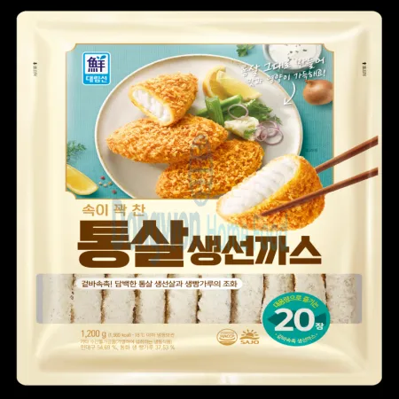 (D)속이꽉찬통살생선까스(민대구:멕시코/사조/20입/냉동/1.2kg)EA