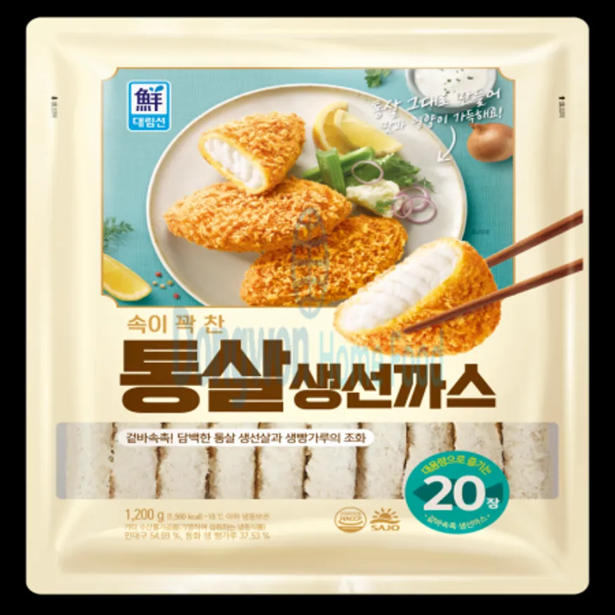 (16:30마감(D) 속이꽉찬통살생선까스(민대구:멕시코/사조/20입/냉동/1.2kg)EA 이미지