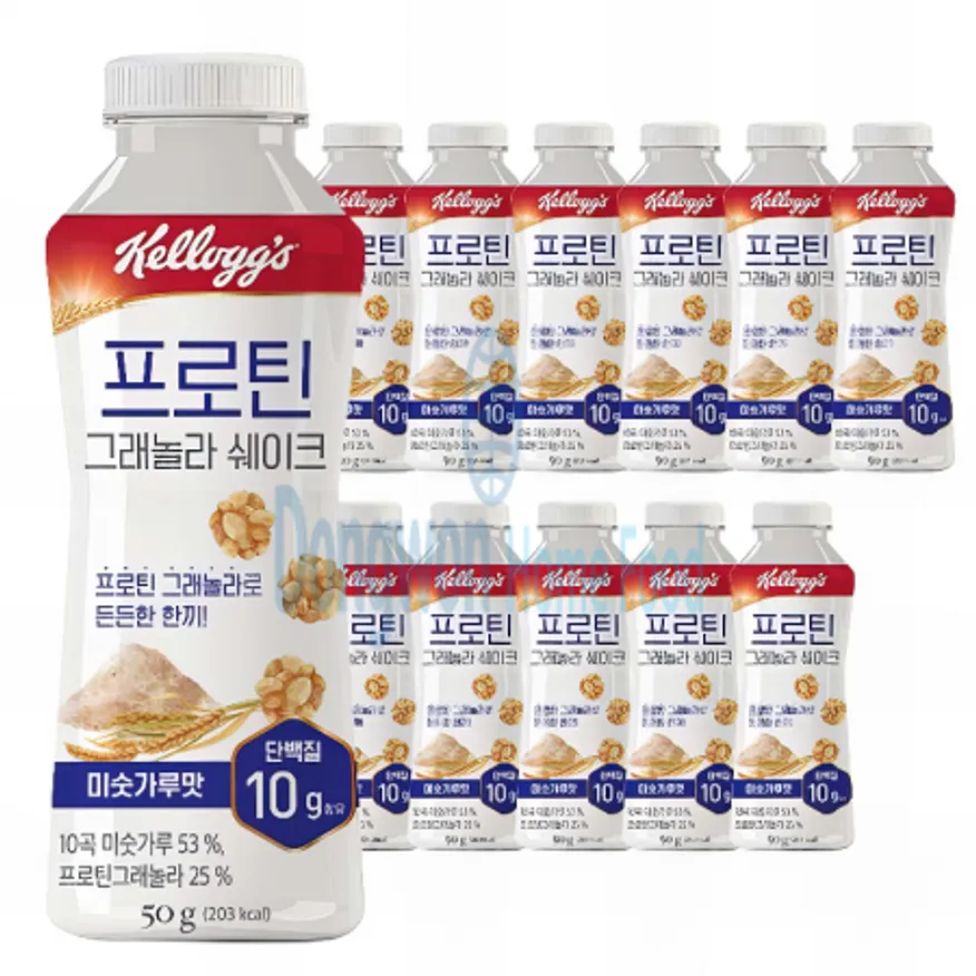 (16:30마감(D) 프로틴그래놀라쉐이크(미숫가루맛/켈로그/50g*12EA)BOX 이미지