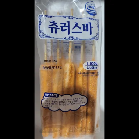 (W)츄러스떡꼬치바(금호푸드/1.1KG(10EA)/PAC/쌀:외국산)
