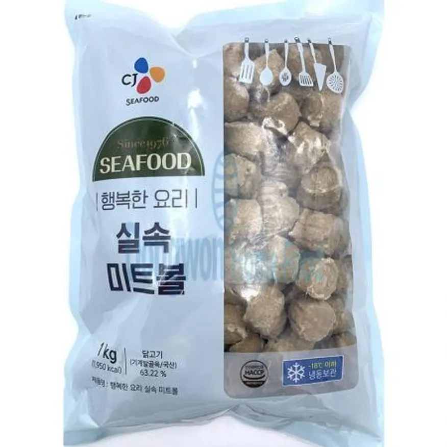 (16:30마감(D) 실속미트볼(CJ씨푸드/닭고기:국내산/1kg)EA 이미지