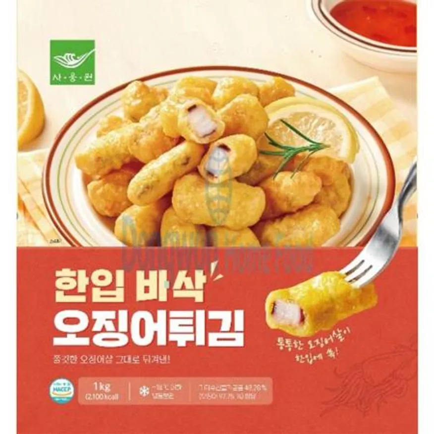 (16:30마감(D) 한입바삭오징어튀김(오징어:외국산/사옹원/개당12g~14g/1KG)EA 이미지