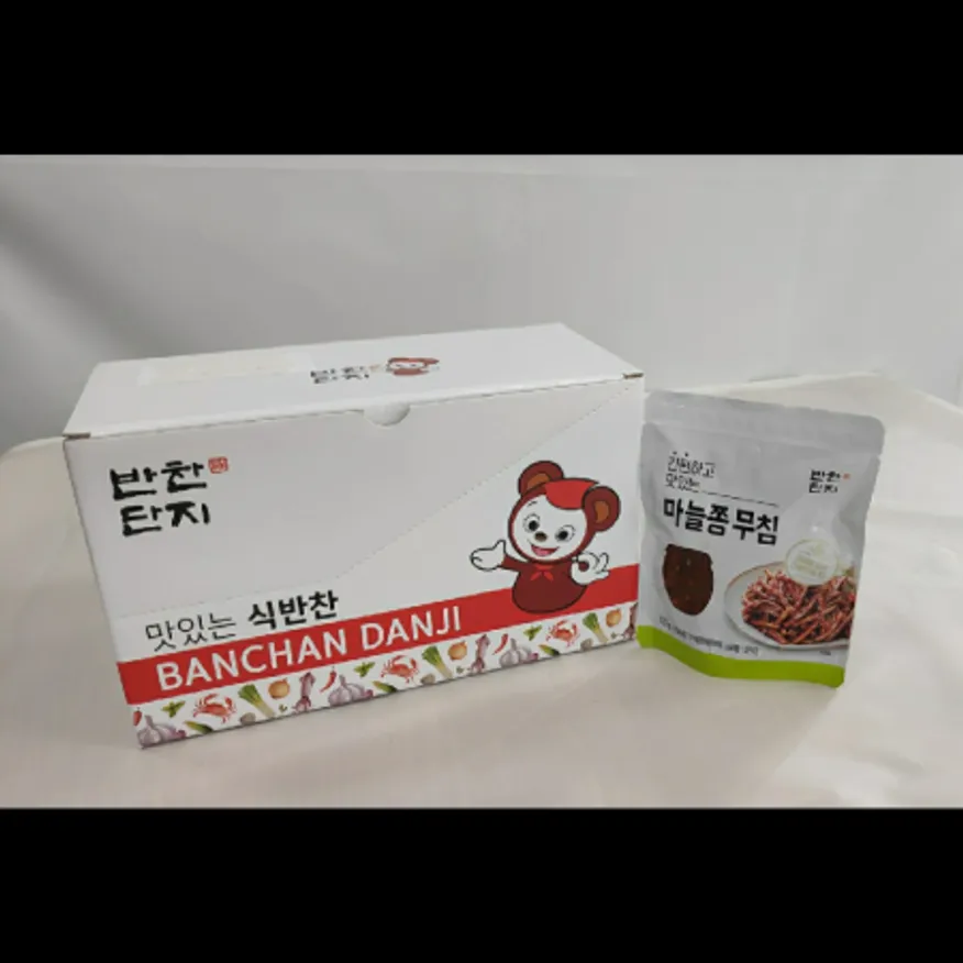 (16:30마감)마늘쫑무침(반찬단지/1.2KG(120G*10EA)/BOX/마늘쫑:중국산) 이미지