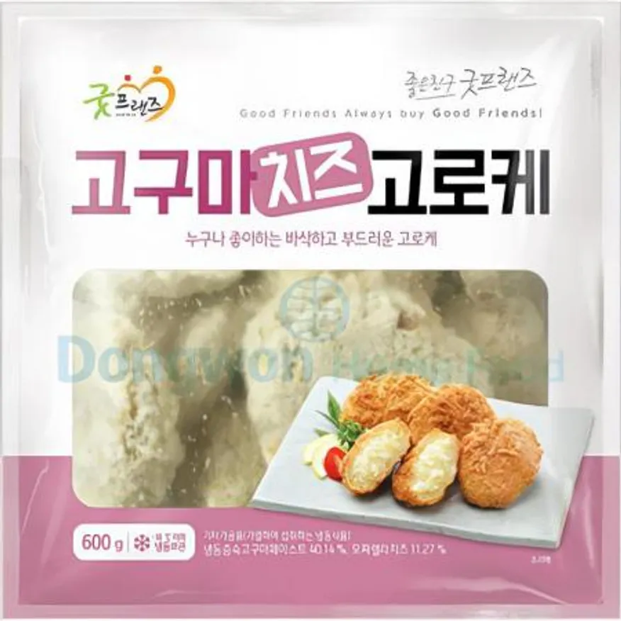(16:30마감(D) 고구마치즈고로케(굿프랜즈/60g*10입/600G)EA 이미지