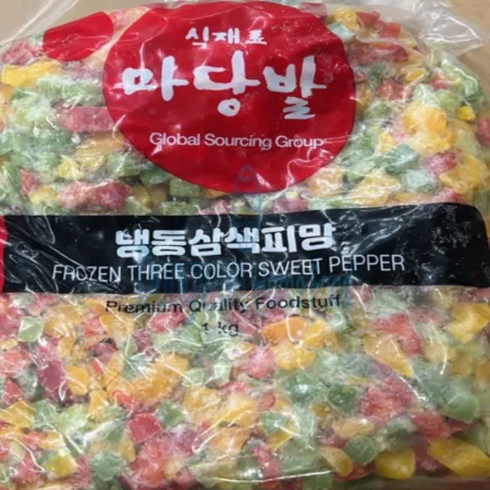 (16:30마감(D) 삼색피망(중국산/푸른원/냉동/다이스/1kg/O)EA 이미지