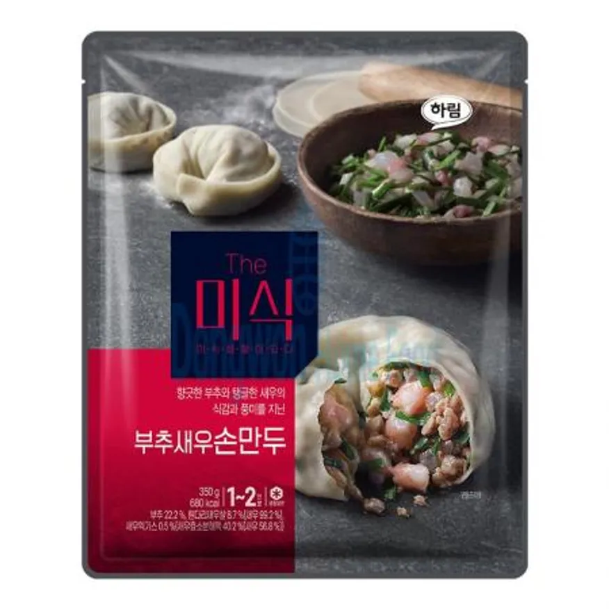 (16:30마감(D) The미식부추새우손만두(하림산업/350g(10입)*2입)EA 이미지