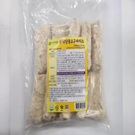 (16:30마감(D) 수제달콤고구마치즈(지푸드/돼지고기:국내산/1.1kg/10장)EA 이미지