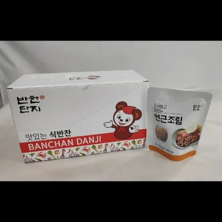 (16:30마감)연근조림(반찬단지/1.2KG(120G*10EA)/BOX/연근:중국산) 이미지