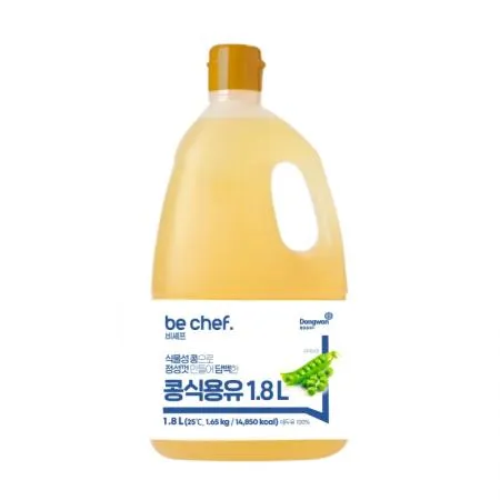 (16:30마감(D) be chef. 콩식용유(1.8L/대두유/동원홈푸드)EA 이미지