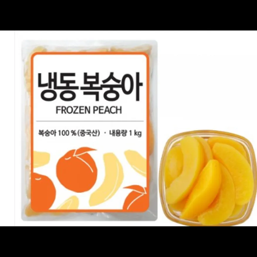 (16:30마감)냉동복숭아슬라이스(1KG/PAC/중국산/딜라잇가든) 이미지