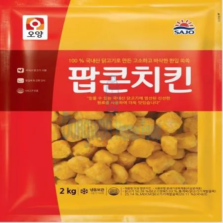 (16:30마감(D) 팝콘치킨(사조오양/닭고기:국내산/2kg)EA 이미지