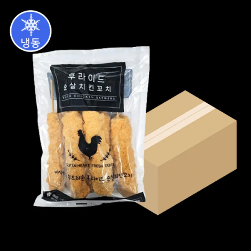 (16:30마감(L)냉동후라이드순살치킨꼬치(청학/박스/150g*10ea*6pk) 이미지