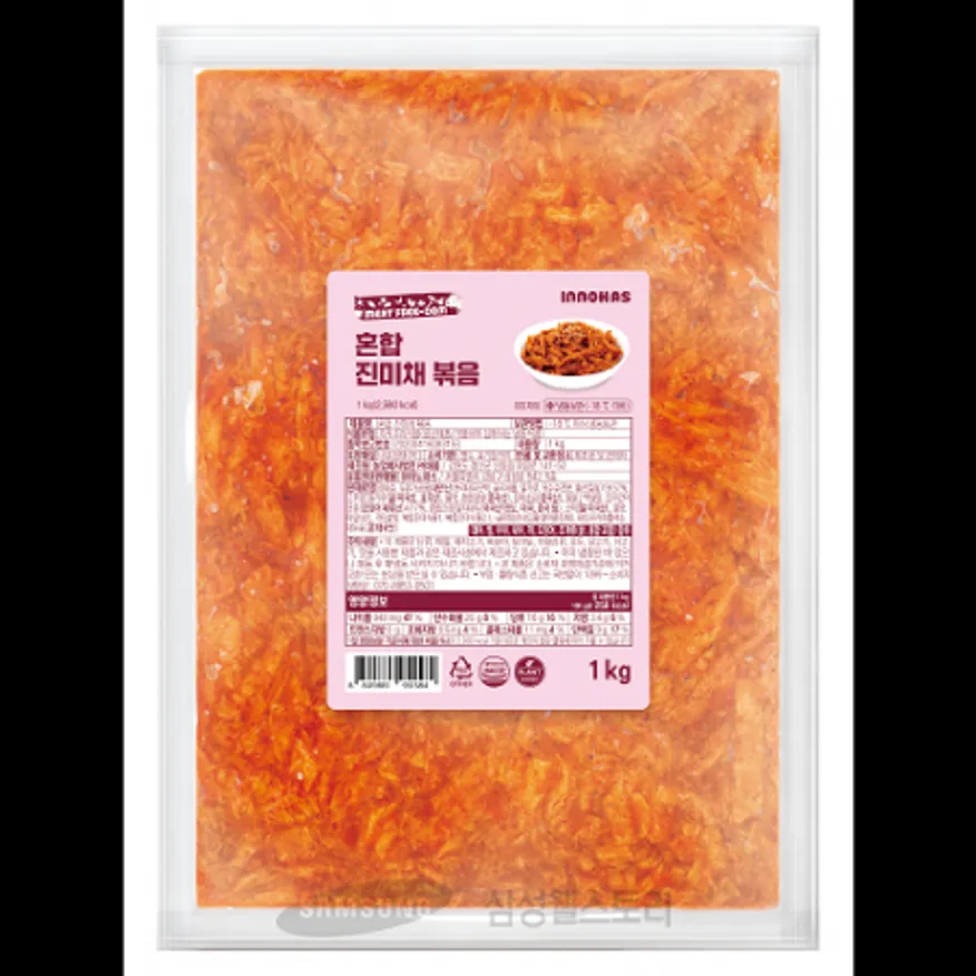 (16:30마감)냉동식물성혼합진미채볶음,국산,이노하스,1KG/PAC 이미지