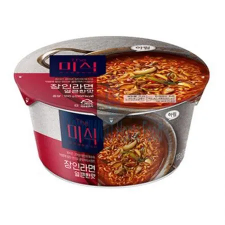 (16:30마감(D) The미식장인라면컵(얼큰한맛/컵/하림산업/106g*12입)BOX 이미지