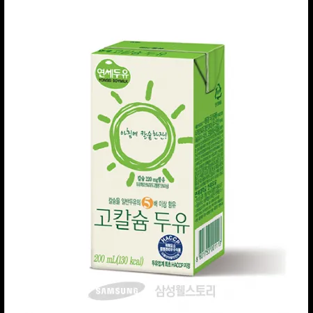 (16:30마감)고칼슘두유(24EA/BOX/연세우유/200ML/EA/대두:외국산) 이미지